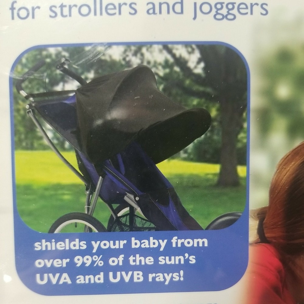 Summer Infant Rayshade UV Protective Stroller Shade Cover, Black Sunlight