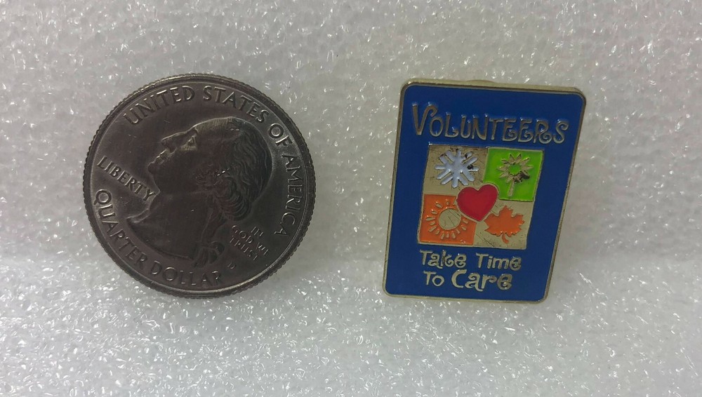 Volunteers Take Time To Care Pin