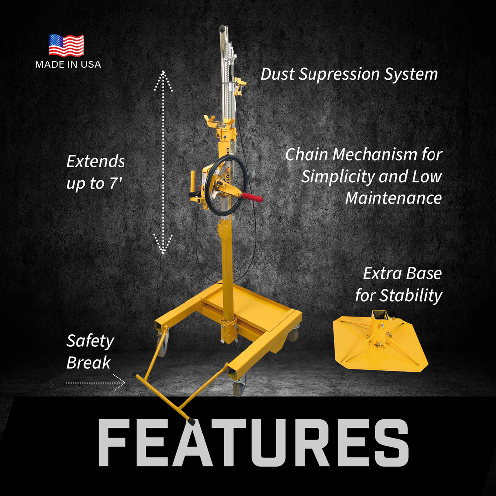 DRILLRITE™ 210 MINI OVERHEAD CONCRETE DRILL PRESS 7'