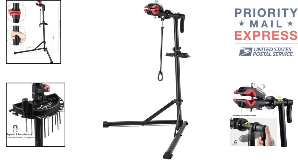 Professional Bicycle Maintenance Workstand - 60 lbs Capacity, No Shake Design