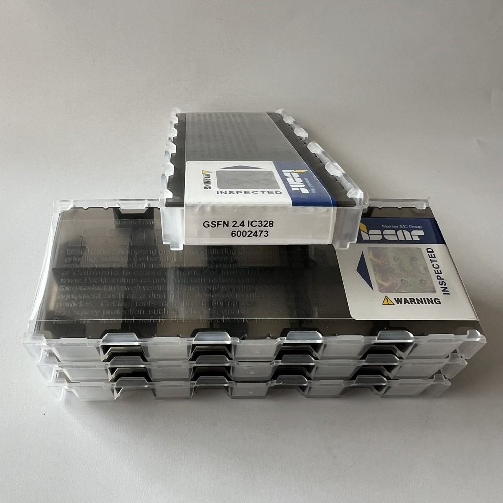 ISCAR / GSFN2.4 IC328 / Industrial indexable carbide inserts 10 Pcs