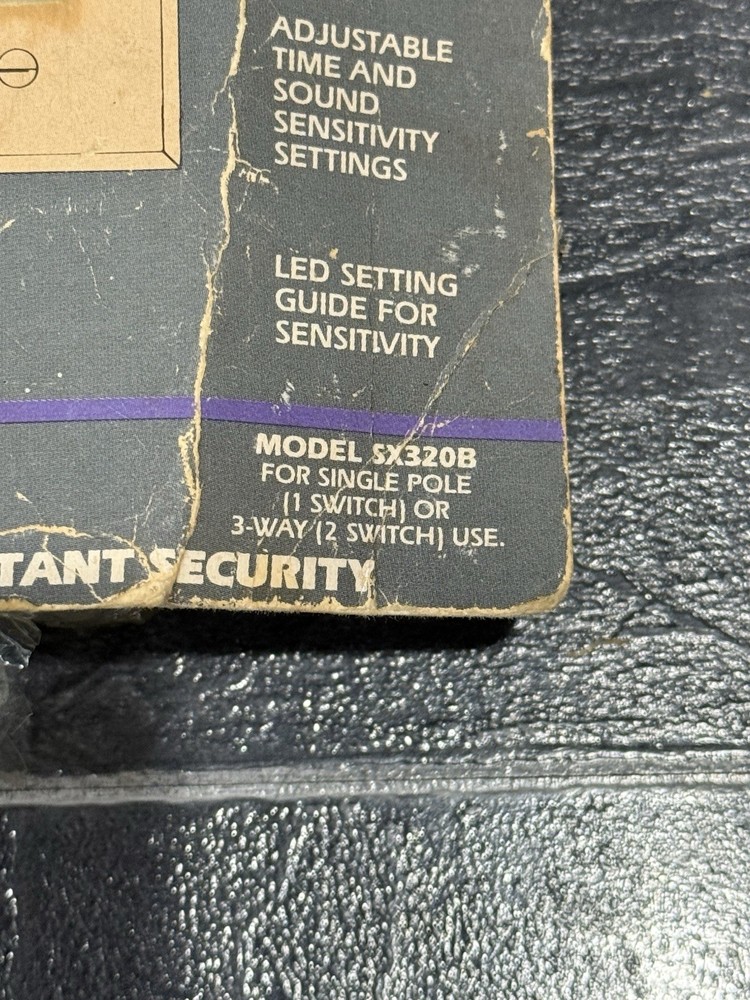 NEW Intermatic Sound Activated Security Light Wall Switch SX320B NOS