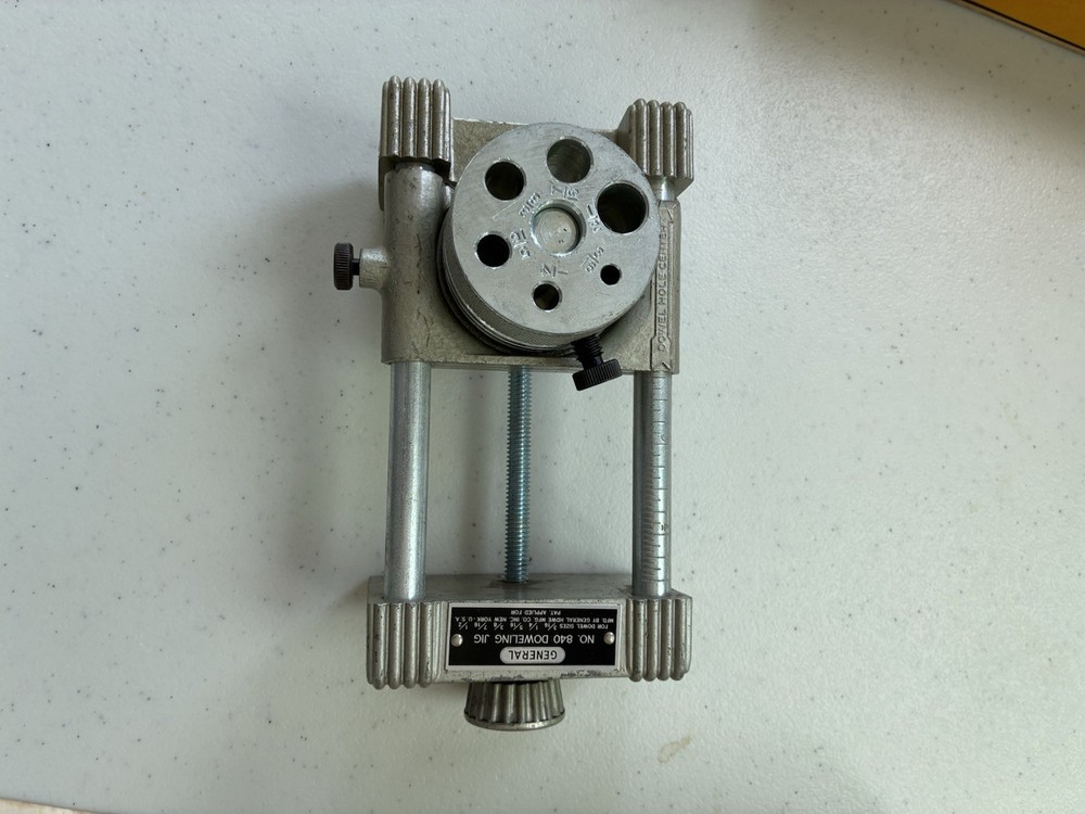 GENERAL DOWELING JIG NUMBER 840 WITH INSTRUCTION SHEET AND ORIGINAL PACKAGING