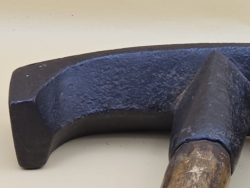 Vintage Cooper’s Adze Blacksmith Tool Hand Forged Signed Cincinnati