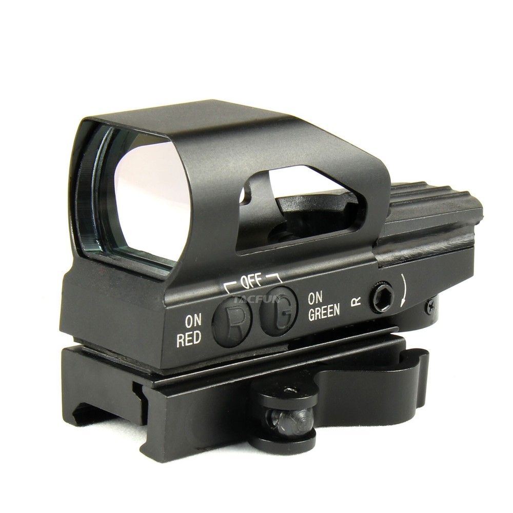 Compact Red Green 4 R Adjustable Dot Reflex Sight Weaver Quick Release Mount