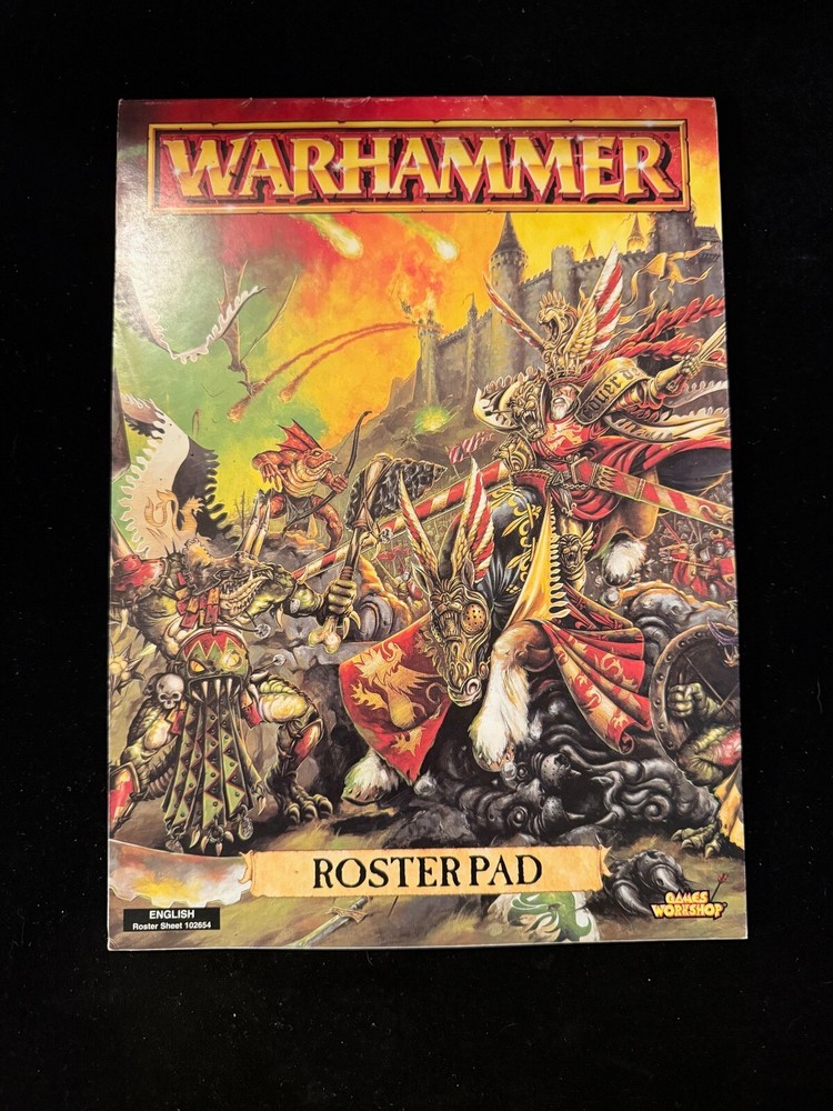 Games Workshop Warhammer Fantasy Roster Pad Book Rulebook Codex