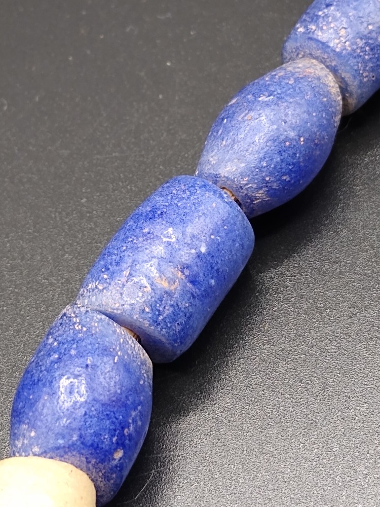 Ancient Lapis Beads, 19" long necklace