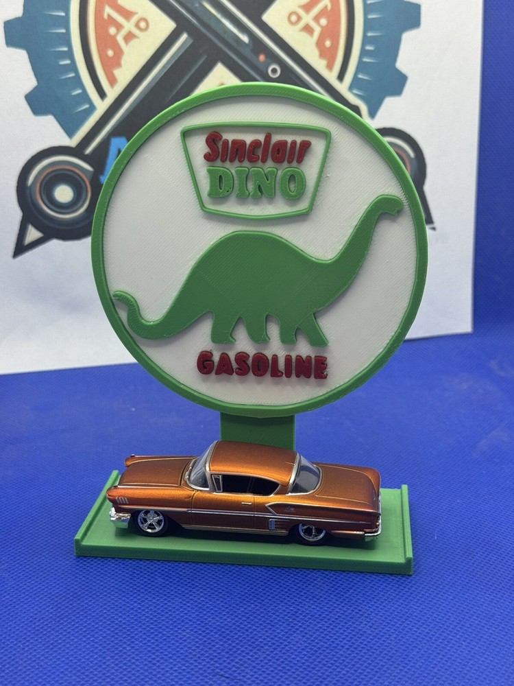 custom Sinclair gas stand