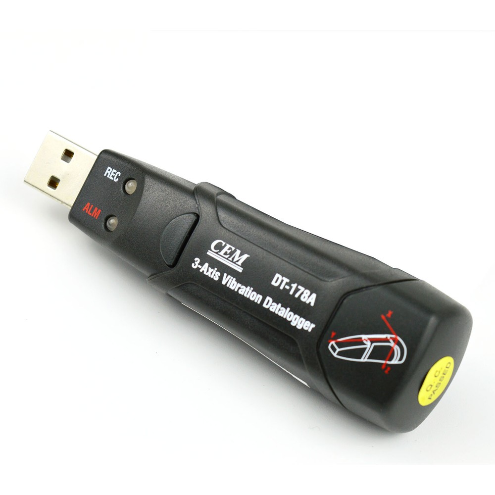CEM DT-178A 3-Axis Shock Vibration Acceleration Data Logger 8M Memory FFT ✦KD