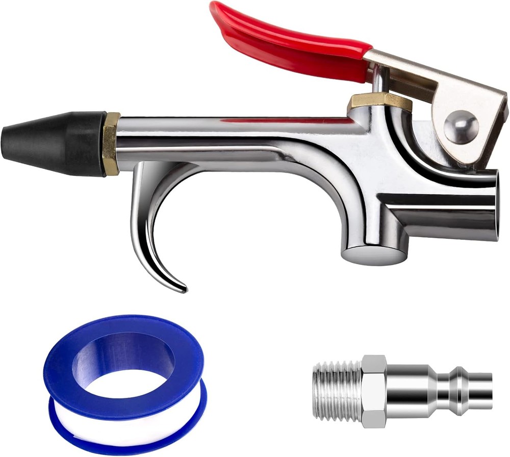 Air Compressor Blow Gun Rubber Tip 1/4 Fitting
