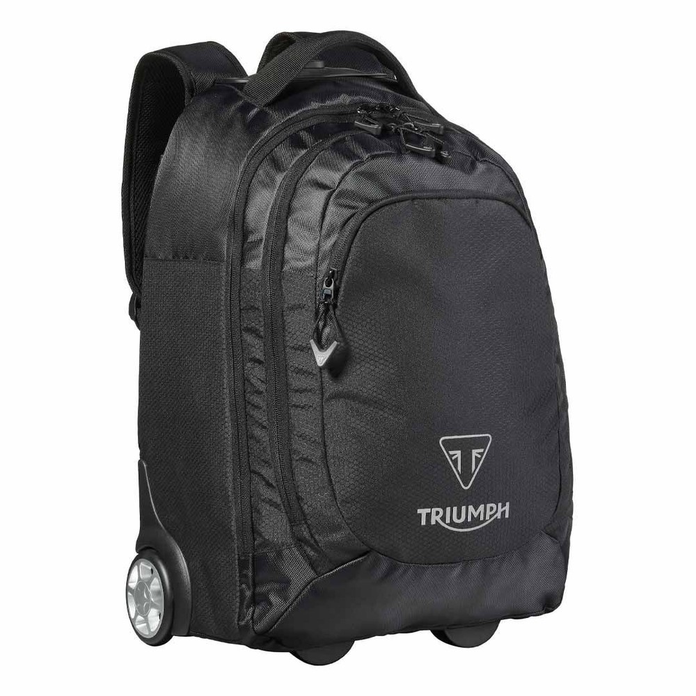 Genuine Triumph Black Roll-On Trolley Backpack MLUA24015