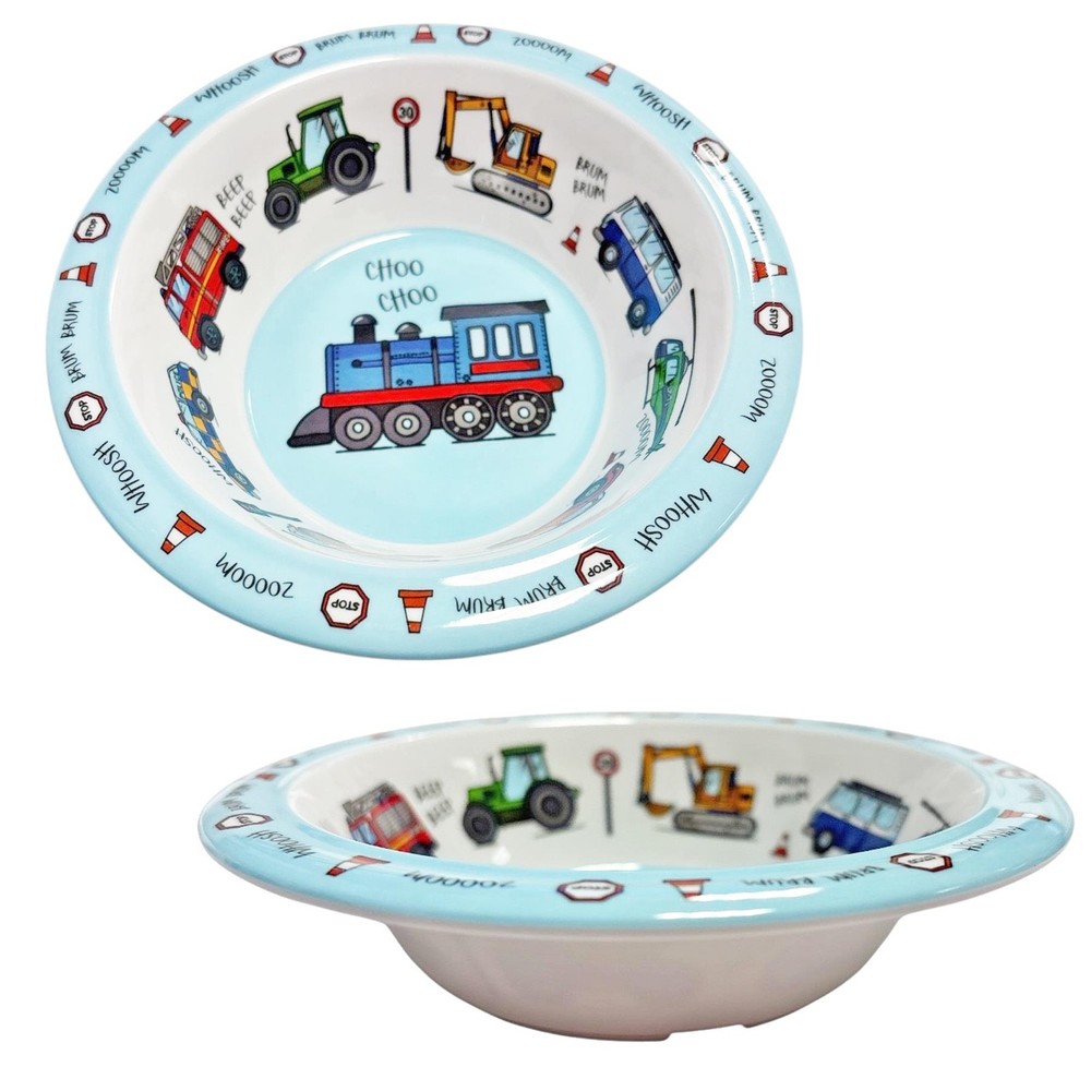 Vehicles Bowl Children's Tableware Dining Melamine