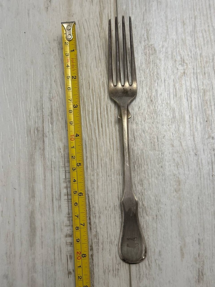 Fork Germany Marked Reichenberg 1940s Officers Kitchenware Alpaca Silver