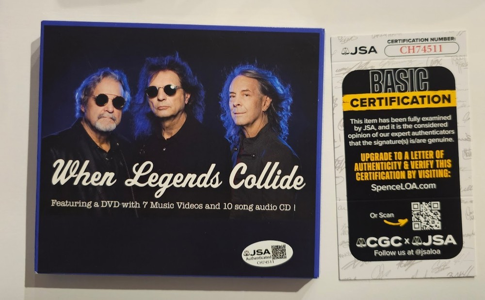 Blue Coupe signed Autographed When Legends Collide CD JSA COA