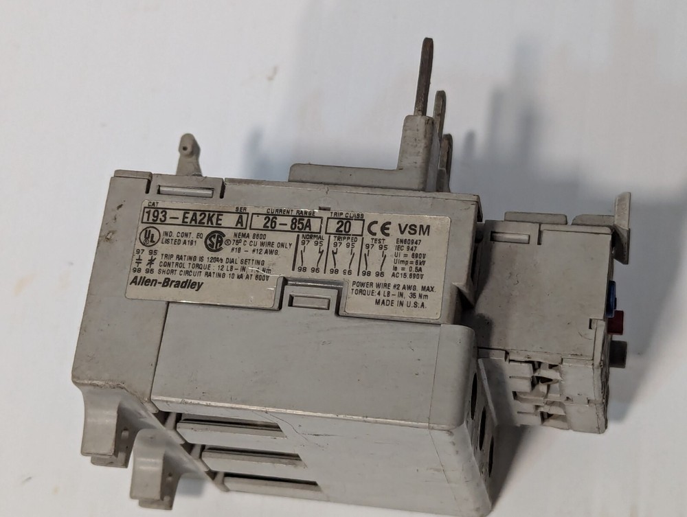Allen-Bradley 193-EA2KE Solid State Overload Relay 26-85A,Ser A