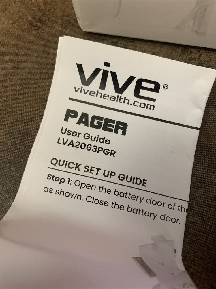 ViVE Wireless Alarm Pager Replacement LVA2063PGR