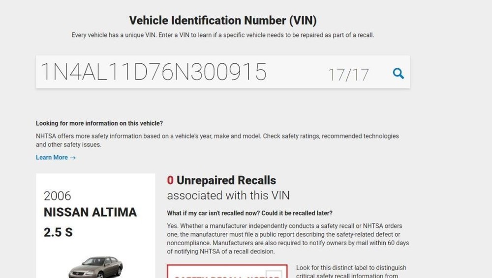 ALTIMA 2006 Fuse Box, Cabin 357136-1