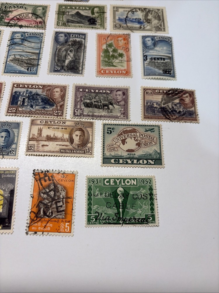 Ceylon Stamp group Used Hinged (Lot 60a File 27)