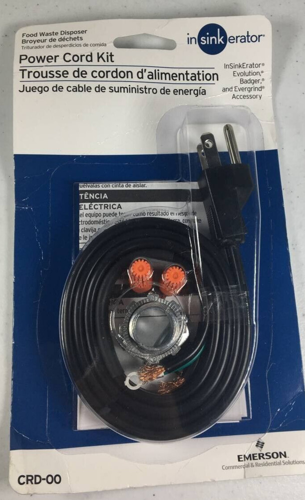 Power Cord Accessory Kit InSinkErator CRD-00 New