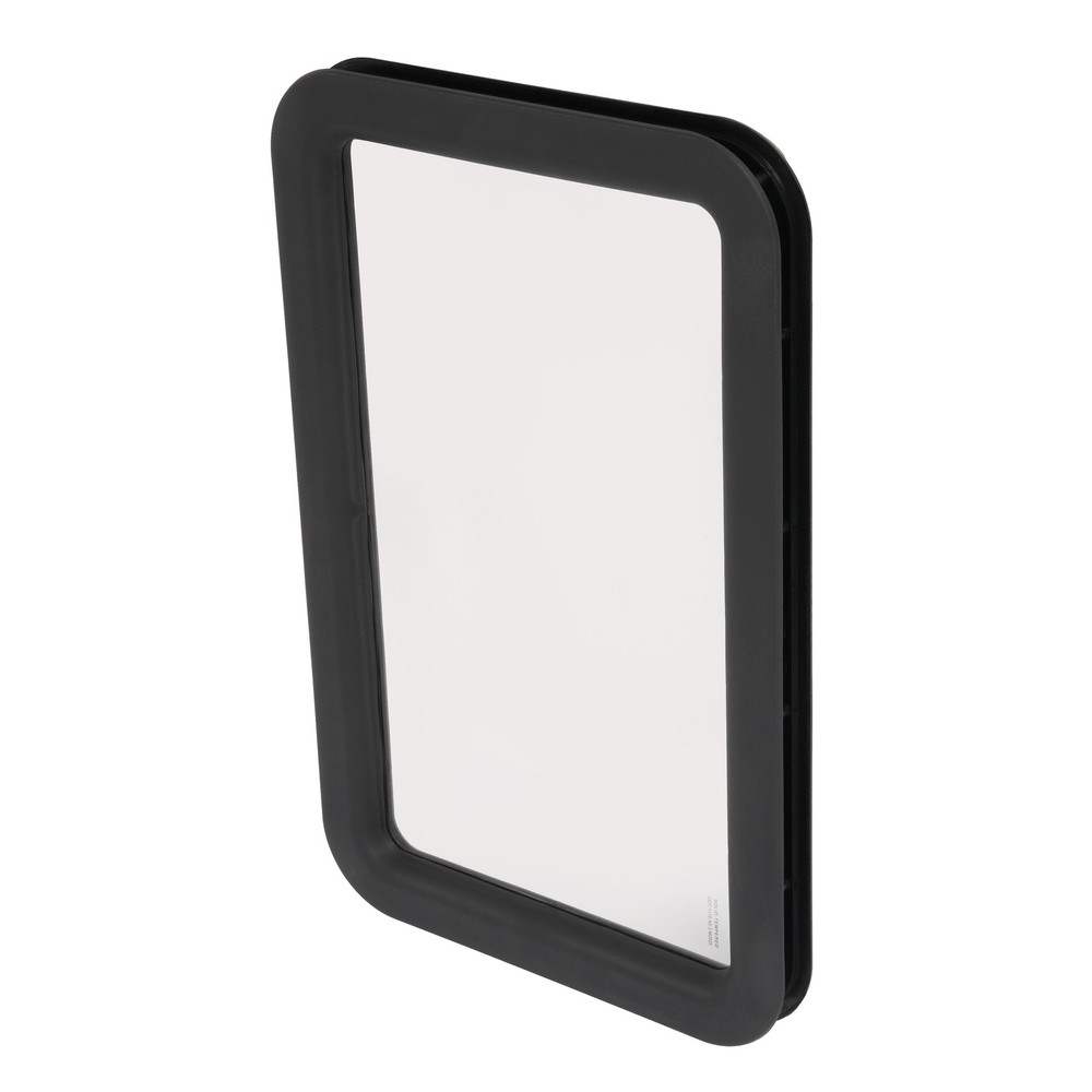 Black RV Entry Entrance Door Window For RV Camper Cargo Truck Trailer