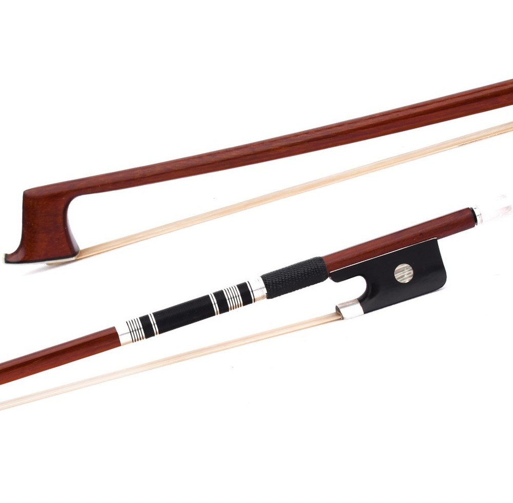 D. Peccatte Copy Master Pernambuco Viola Bow Ebony Big Eye Frog Silver Part Fast