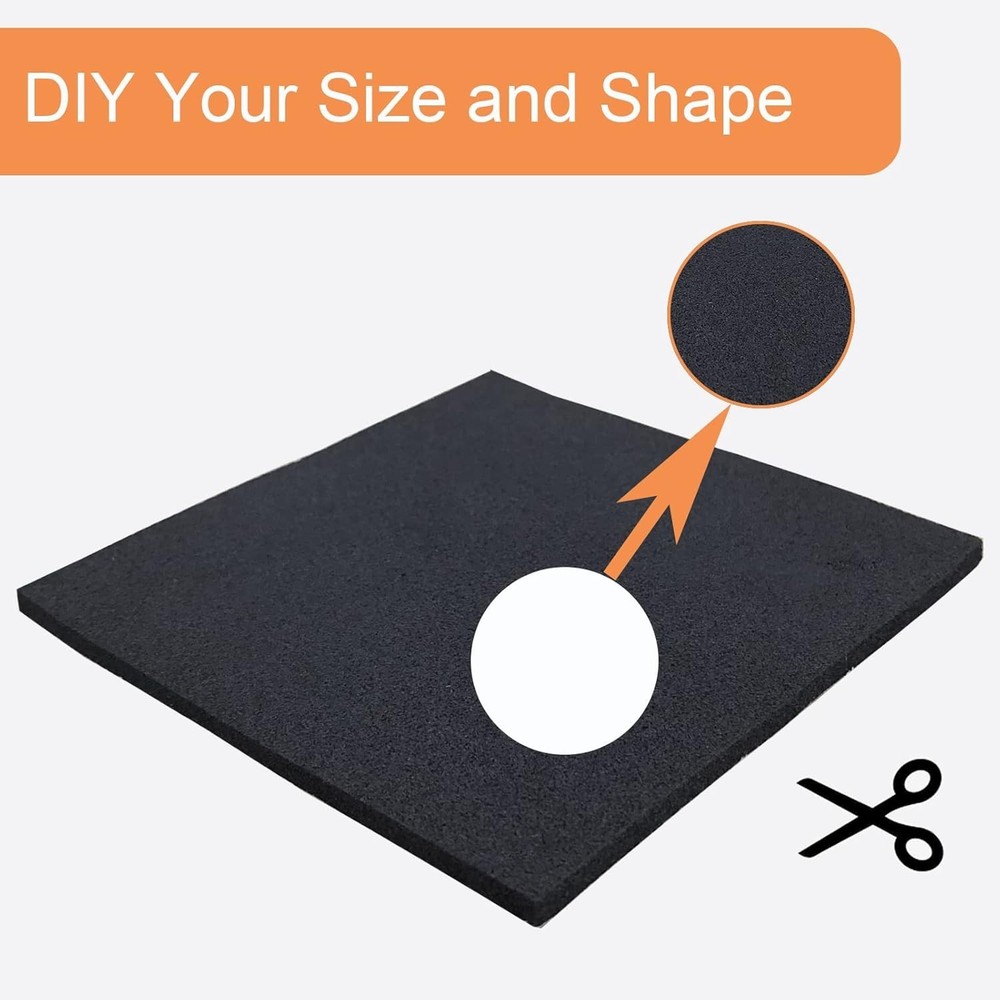 8 Count Heavy-Duty Closed Cell Foam Sheets 4"x4" - Vibration & Heat Insulation