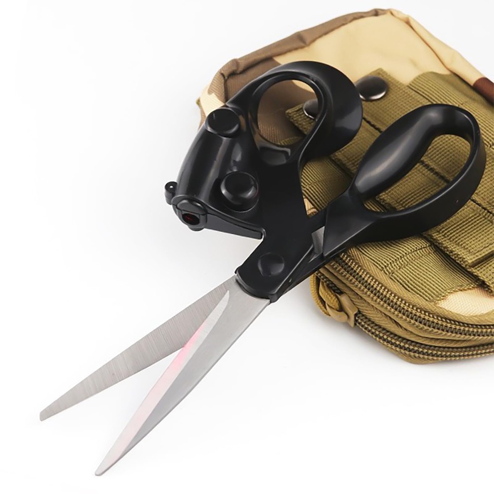 Professional Laser Guided Scissors, Cuts Straight Fast Guide Light Scissor, M...