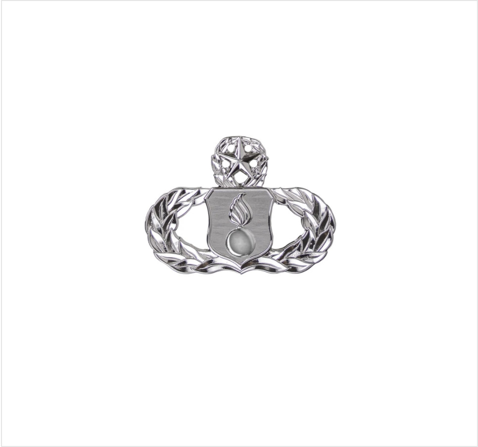 GENUINE U.S. AIR FORCE BADGE: MUNITIONS MASTER - MID-SIZE