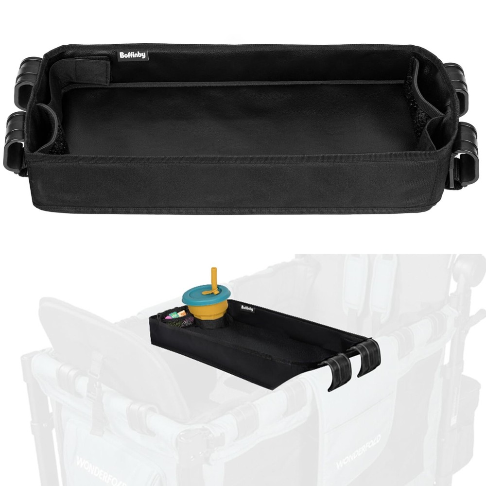 Boffinby Double Sided Stroller Tray Wonderfold Wagon W2 Snacks Activities