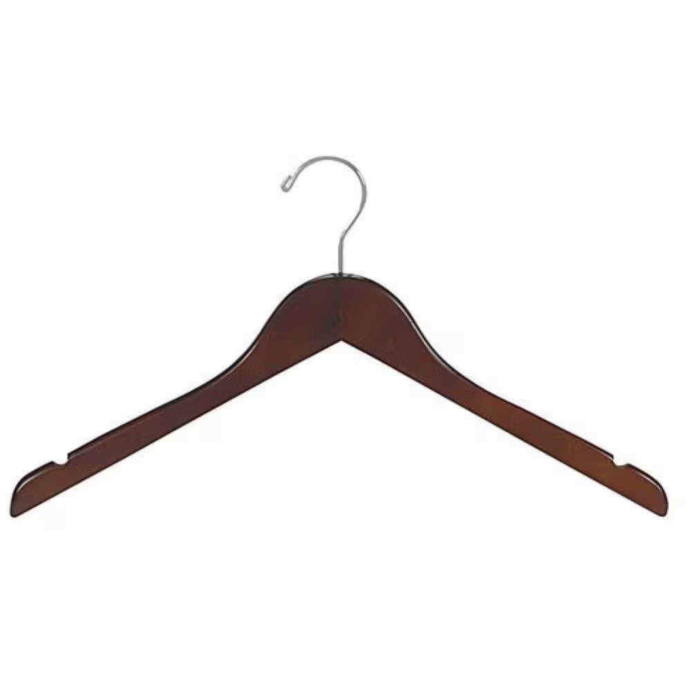 Walnut Wood Hangers 25-Pack