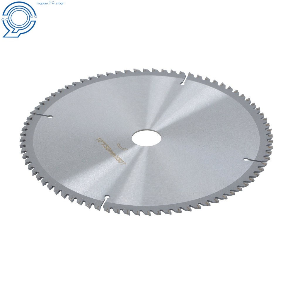 Professional 10"×30mm×80T TCT Saw Blade - Multi-Purpose Cutting Tool, Silver
