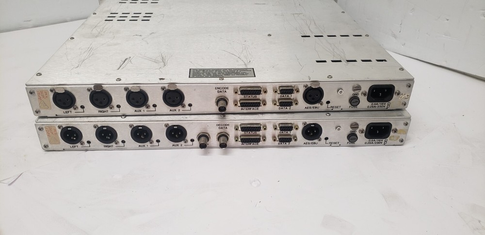 LOT OF 2 Moseley DSP-6000E Digital Encoder and DSP-6000D Digital Decoder SET