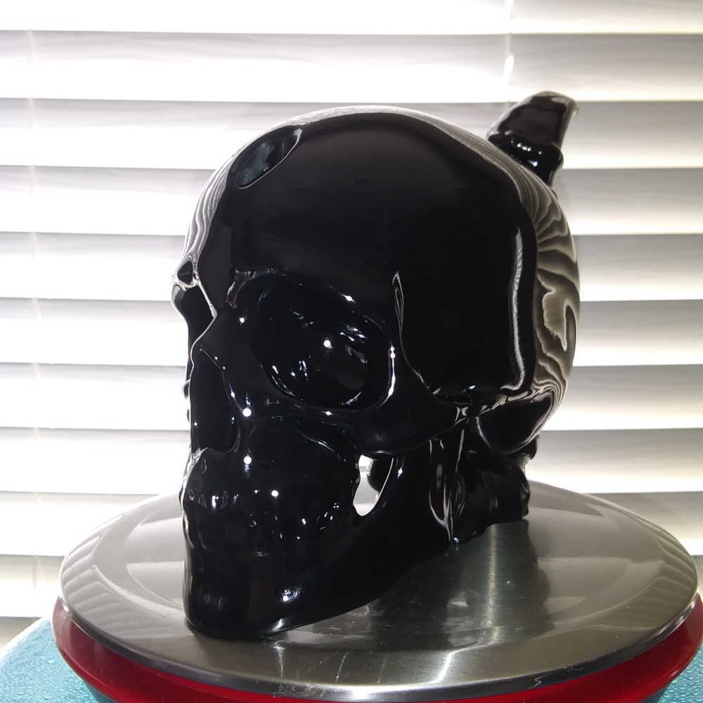 Skull Bong Bubbler Water Pipe Candle Holder