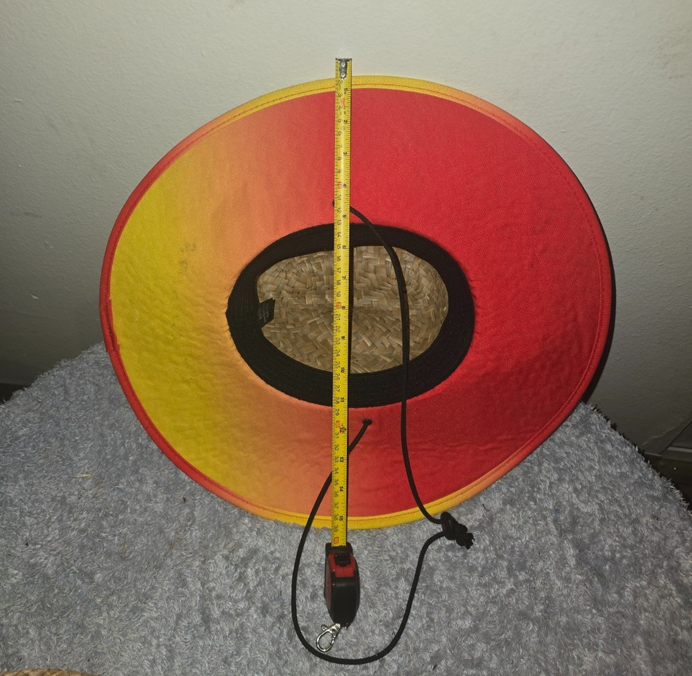 FMF Orange Straw Hat - One Size