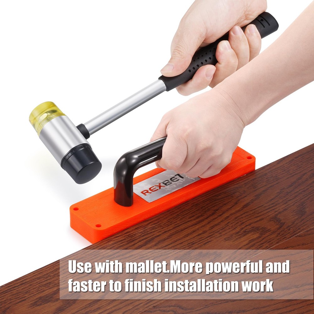 Laminate Wood Flooring Installation Kit with Tapping Block Pull Bar Mallet