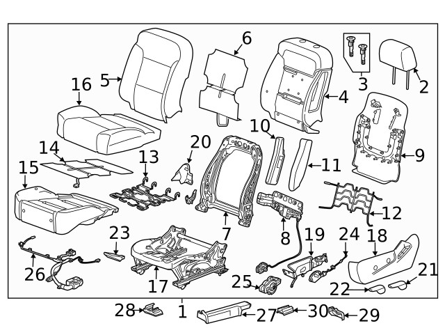 Genuine GM Recline Handle 23164017