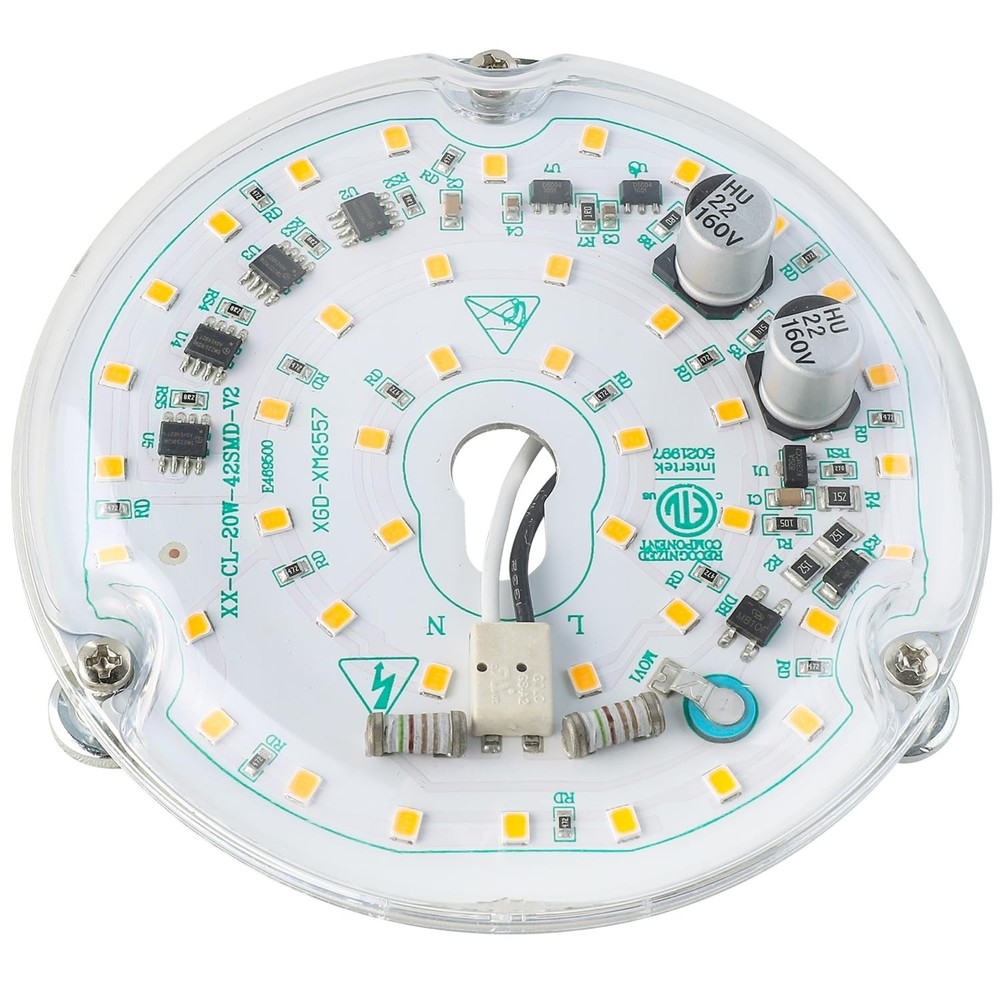 4'' 20W LED Ceiling Fan Light Retrofit Kit, Ceiling Light Replacement Module ...