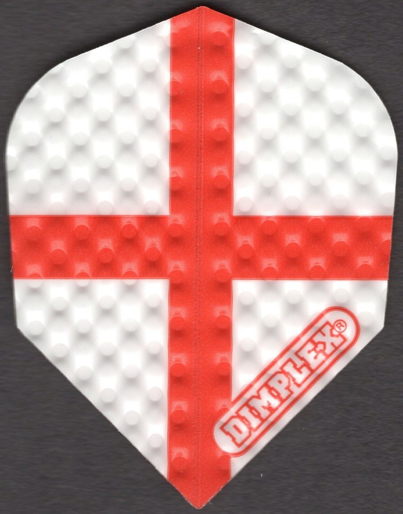 Saint George's Cross Dimplex Dart Flights: 3 per set