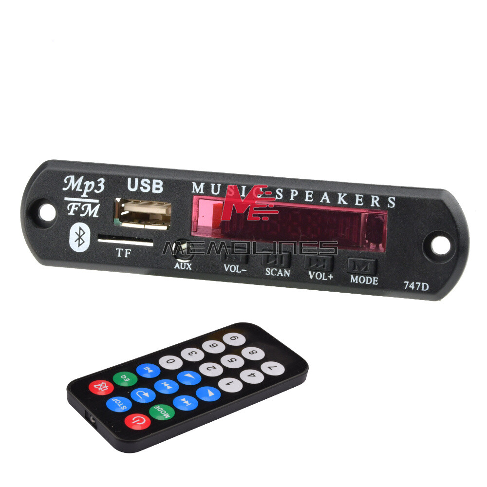 9V 12V MP3 WMA Decoder Board Audio Module Bluetooth 5.0 Music Remote Control Car