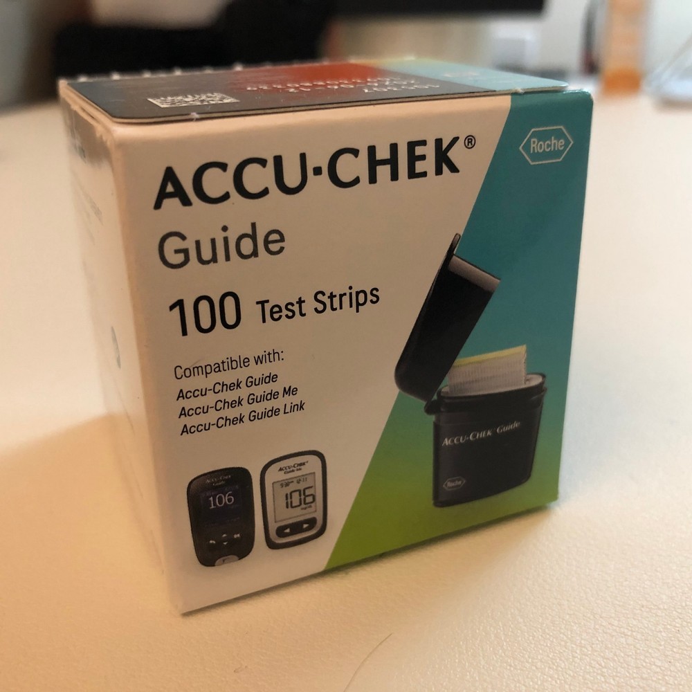 100 Accu-Chek Guide  Diabetic Test Strips Exp 12/2026