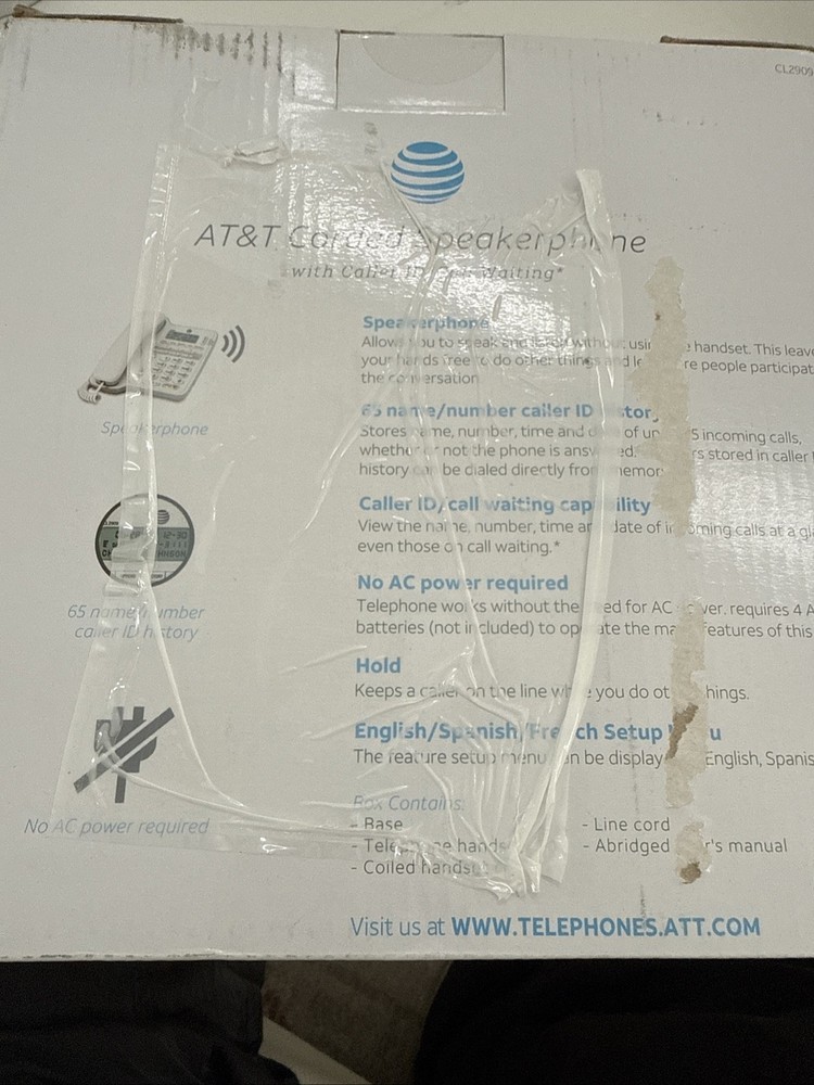 AT&T 2909 Phone - White