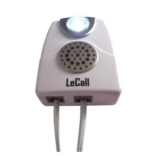 Amplified Telephone Ringer for Landlines, Adjustable Volume & Flash Light Alert