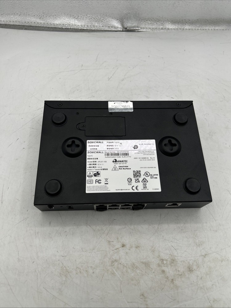 SonicWALL TZ270 Firewall APL57-100 Firewall Network Security please read