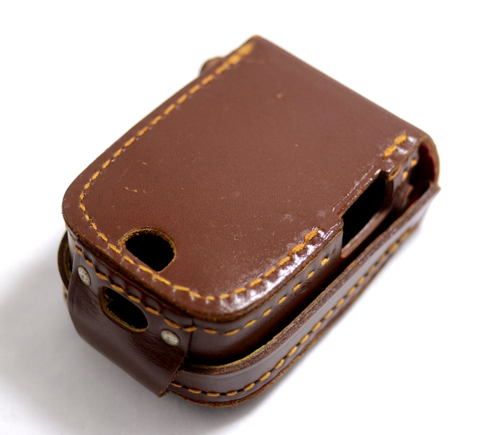 GOSSEN SUPER PILOT BROWN LEATHER LIGHT METER CASE