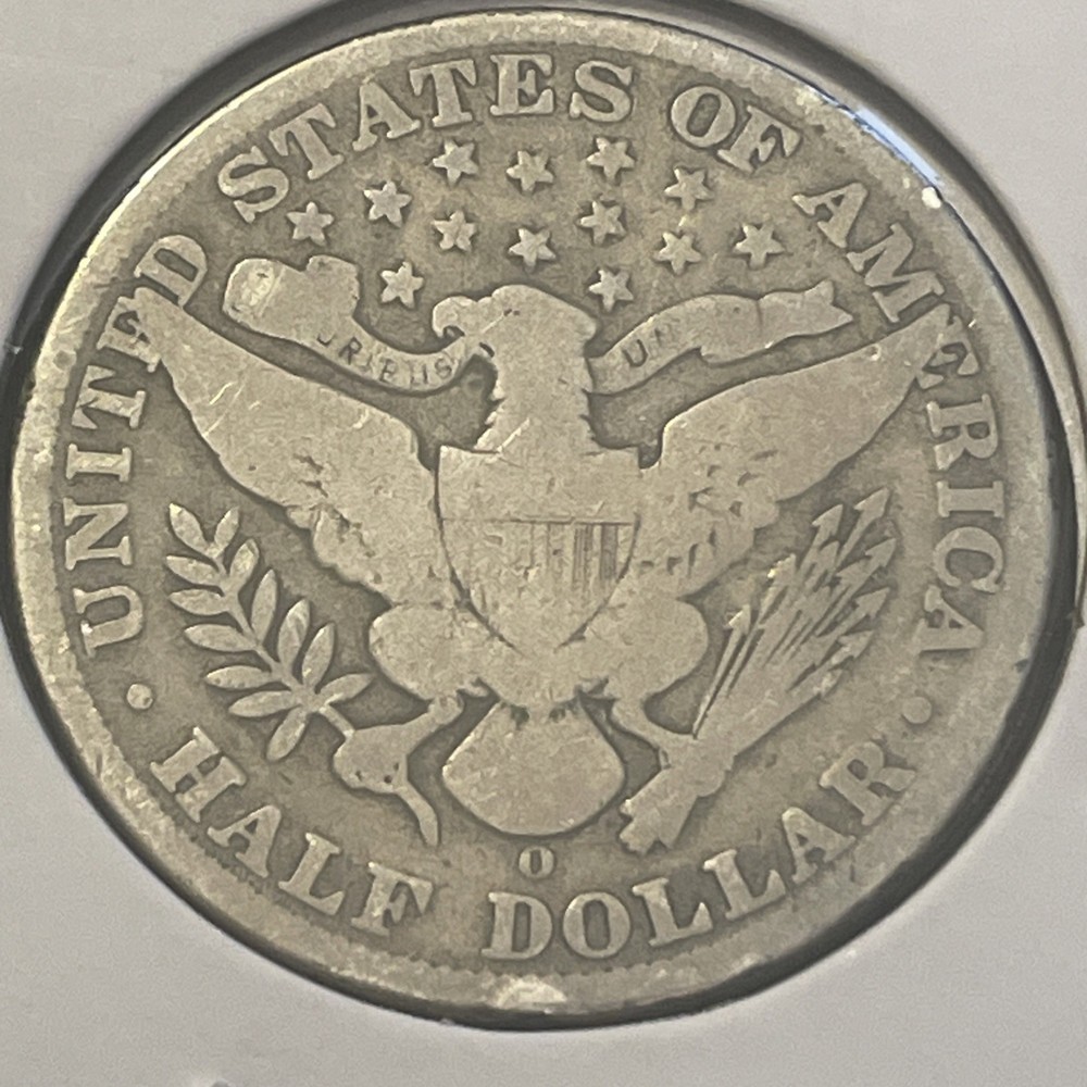 1908-O Barber Half Dollar 90% Silver US