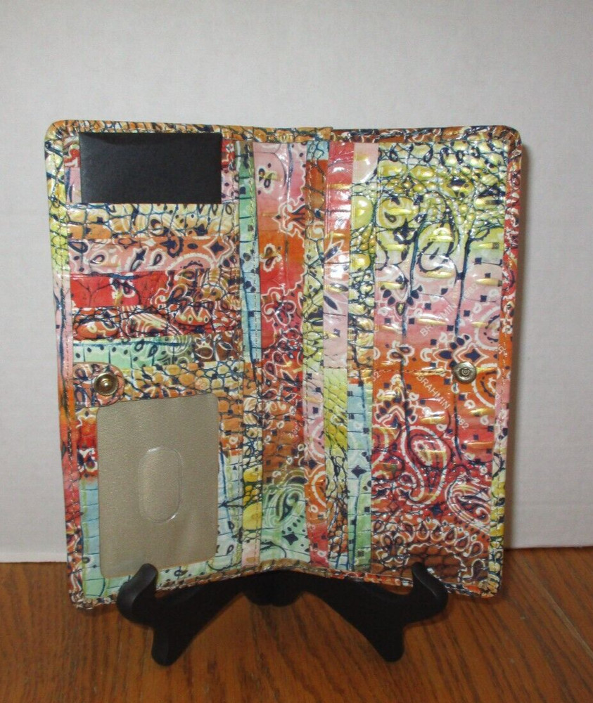 Brahmin Ady Leather Wallet - Multi Bandana - NWT