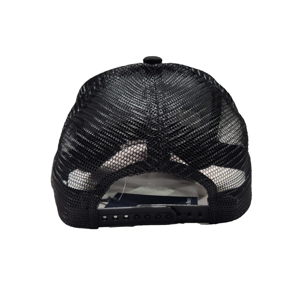 Psycho Bunny Men's Black Damon Trucker Cap
