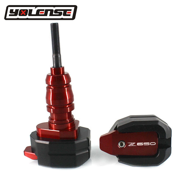 Silver Falling Protection Frame Slider Guard Protector For KAWASAKI Z650 2017-23