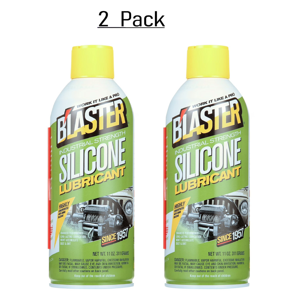 Blaster Silicone Lubricant Spray 11 Oz. Industrial Strength ( 2Pack)