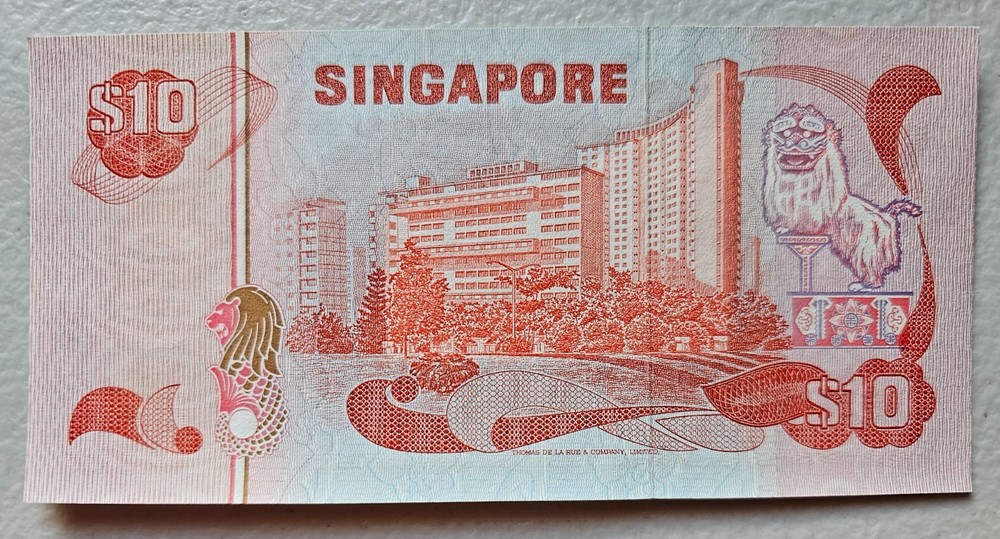 Singapore 10 Dollars 1980 Unc